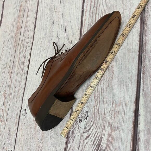 Mezlan Fiore Matte Leather Split Toe Brown Red Derby Lace Up Men’s Size 13 - Picture 5 of 8